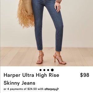 Reformation high rise jeans
